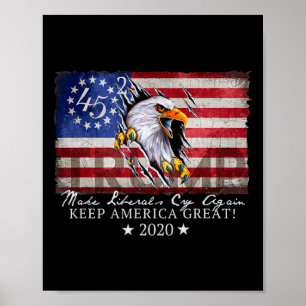 Make Liberals Cry Again T - Donald Trump Election Poster