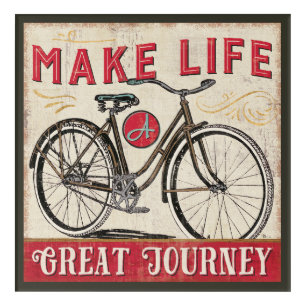 Make Life a Great Journey Quote Acrylic Print