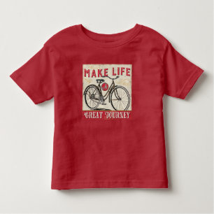 Make Life a Great Journey Quote Toddler T-shirt