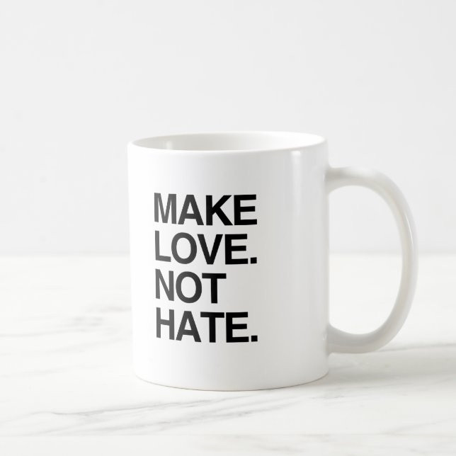 MAKE LOVE NOT HATE.png Coffee Mug (Right)