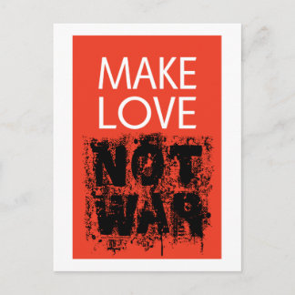 Make Love - Not Ugly War Postcard