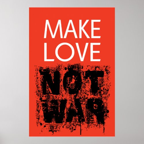 Make Love _ Not Ugly War Poster