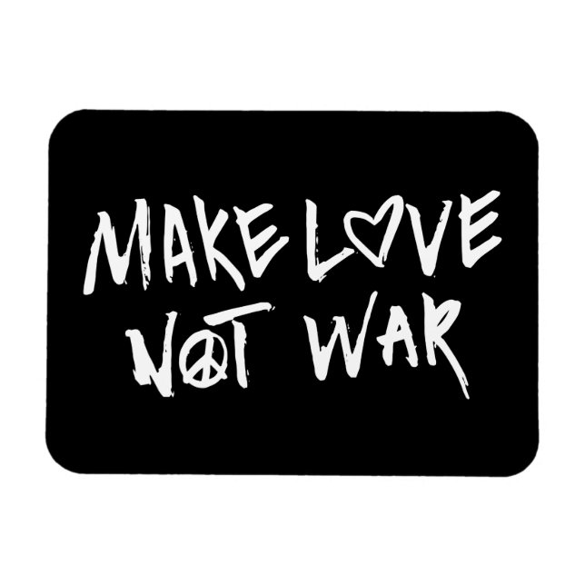 Make Love Not War Magnet (Horizontal)