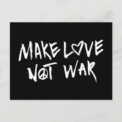 Make Love Not War Postcard