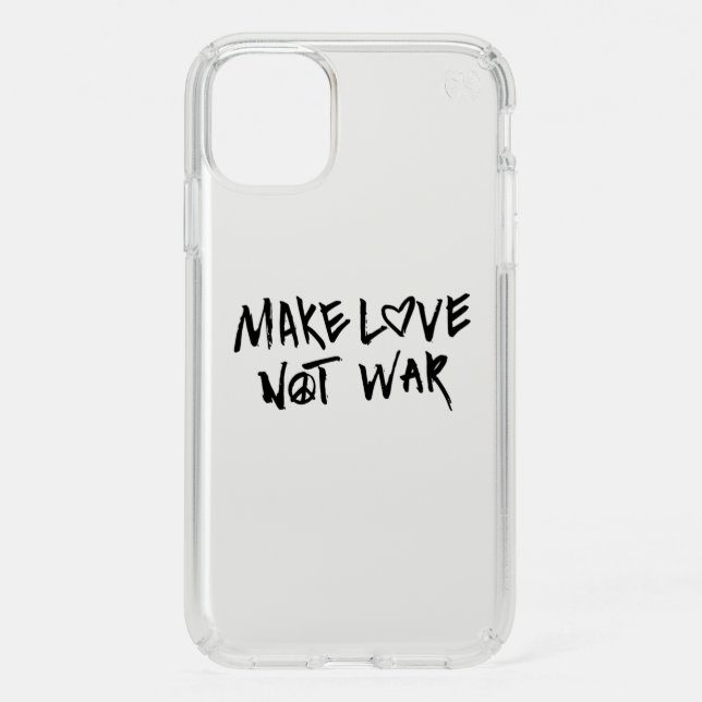 Make Love Not War Speck iPhone 11 Case (Front)