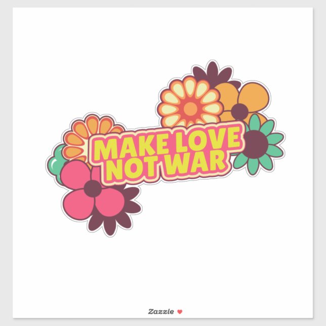 Make Love Not War Sticker (Sheet)