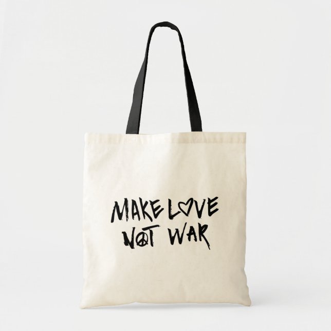 Make Love Not War Tote Bag (Front)