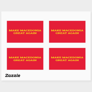 Make Macedonia Great Again Rectangular Sticker