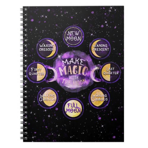 Make Magic With The Moon Lunar Cycles Phases Notebook