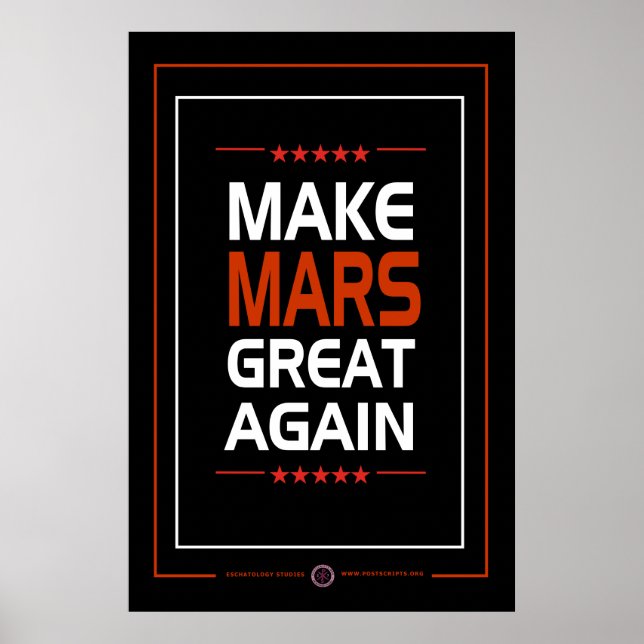 Make Mars Great Again Poster (Front)