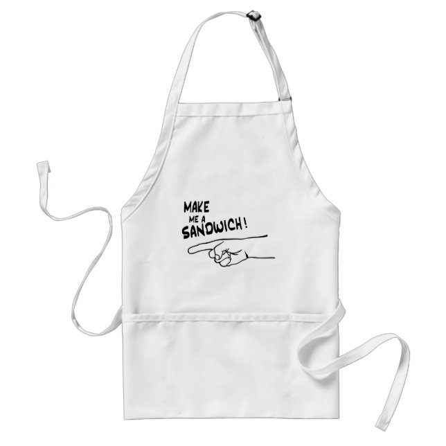 Make Me A Sandwich Adult Apron (Front)