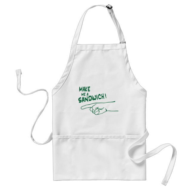 Make Me a Sandwich! Adult Apron (Front)
