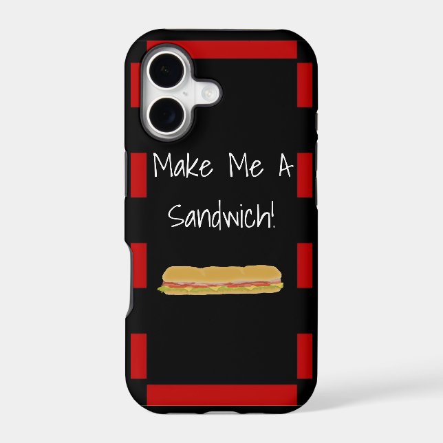 Make Me A Sandwich iPhone X Case (Back)