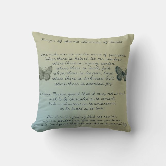 Make Me An Instrument Throw Pillow (Front)