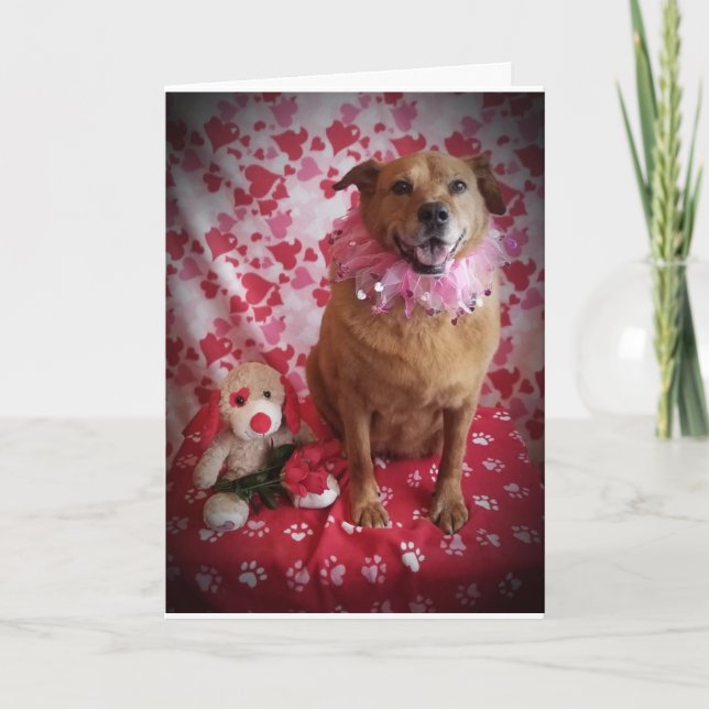 MAKE ME "HAPPY" AND SAY YOU'LL BE MY VALENTINE HOLIDAY CARD (Front)