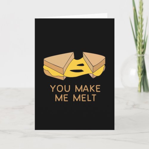 Make Me Melt Funny Word Game Sandwich Card