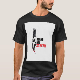 Make Me Scream - Ghostface Knife T-Shirt