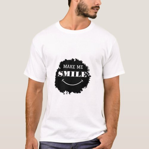  Make Me Smile Symbol Graphic T_Shirt