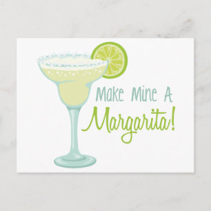 Make Mine A Margarita Postcard