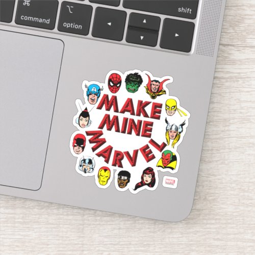 Make Mine Marvel Hero Graphic Sticker