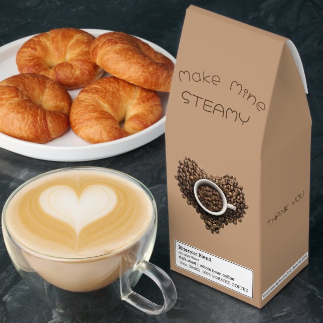 Make Mine Steamy Wedding Thank You Roasted Coffee (Breakfast)