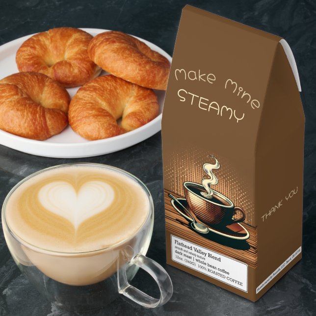 Make Mine Steamy Wedding Thank You Roasted Coffee (Breakfast)