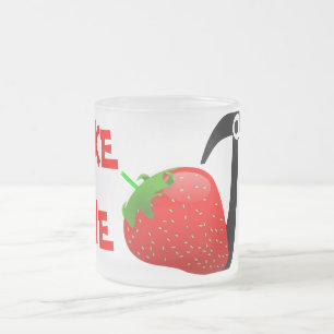 MAKE MINE Strawberry PI Frosted Glass Mug