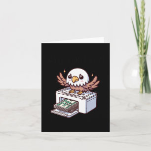 Make Money Moves Eagle Sticker Card