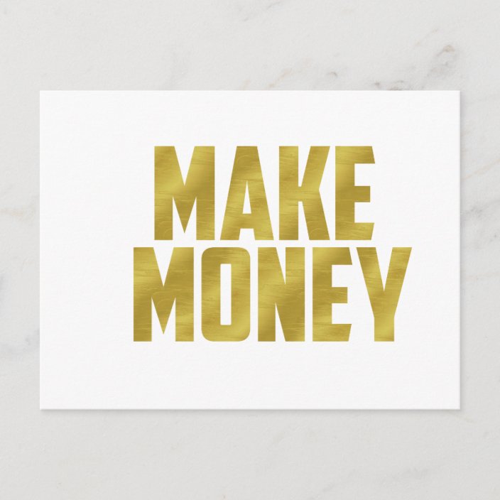Make Money Postcard