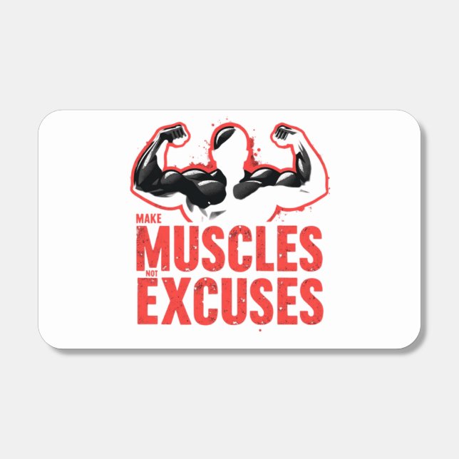 Make Muscles Not Excuses Matchboxes (Front)