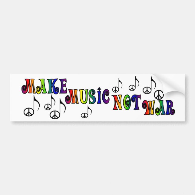 Make Music bumper sticker (Front)