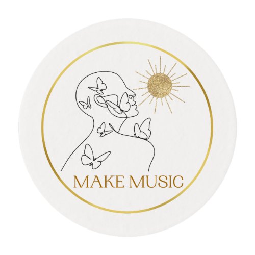 Make Music Edible Frosting Round