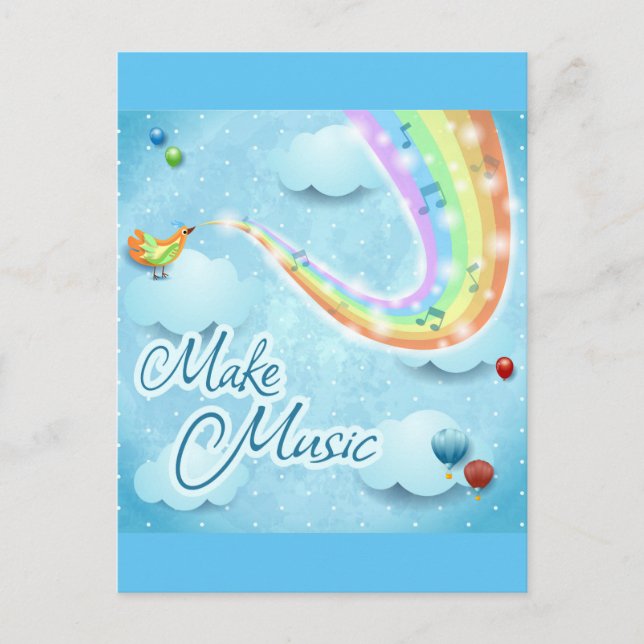 Make music postcard (Front)