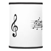 Make Music Stylized Treble Clef & Notes Lamp Shade (Left)