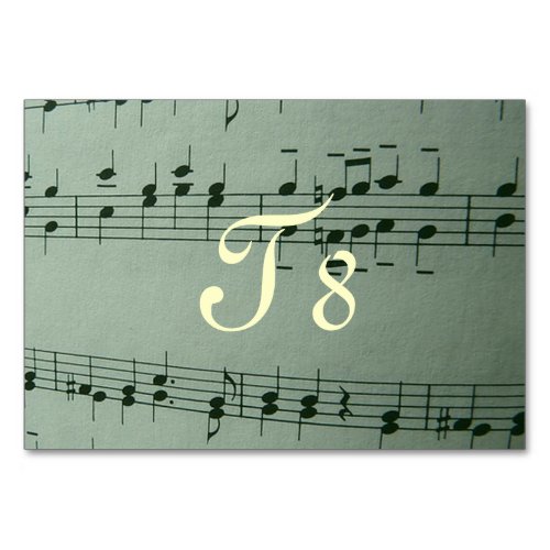 make music table number