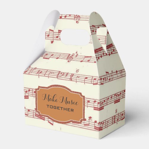 Make Music Wedding Favor Box