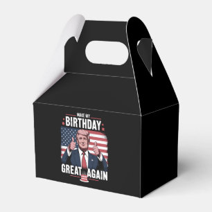 Make My Birthday Great Again Funny Trump Favor Boxes