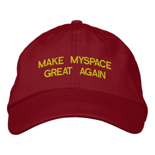 MAKE MYSPACE GREAT AGAIN Adjustable Baseball Hat