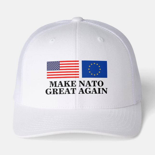 Make Nato Great Again American European flag cap (Front)