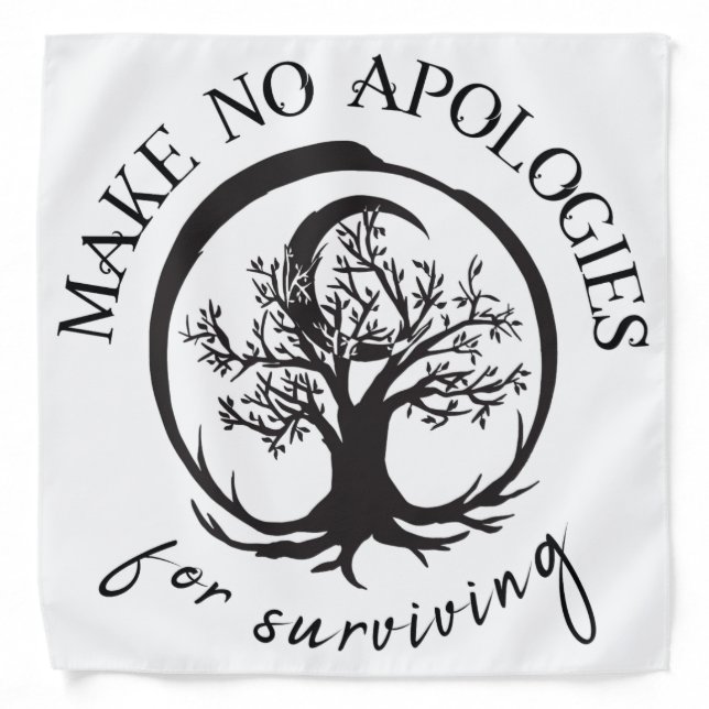 Make No Apologies Dog Bandana (Front)