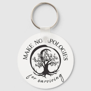 Make No Apologies For Surviving Keychain