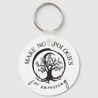 Make No Apologies For Surviving Keychain