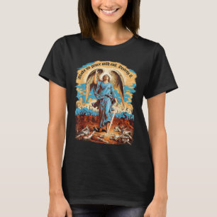 Make No Peace With Evil Archangel Michael Jesus Go T-Shirt