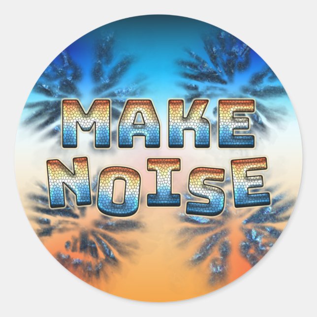 Make Noise Classic Round Sticker (Front)