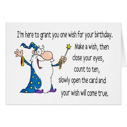 Make One Wish Cards (Front Horizontal)