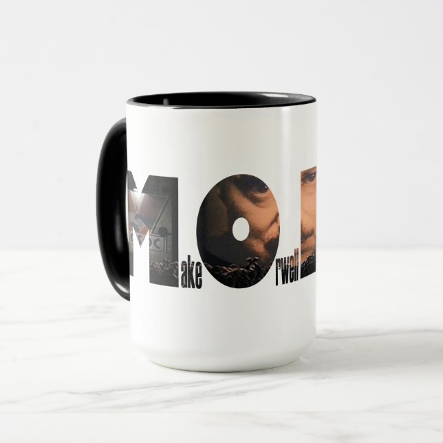 Make Orwell Fiction Again Mug (Front Left)