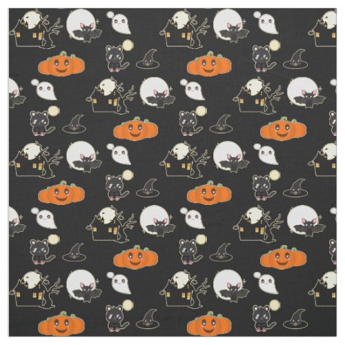 Make own Decorations with cute Kawaii Halloween Fabric
