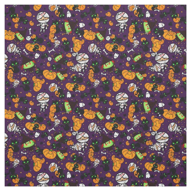 Make own Kawaii Halloween Print Fashion with cute Fabric (Swatch)