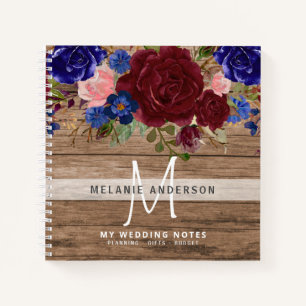 Make own Wedding Planner Journal Keepsake Floral