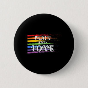 Make Peace, Not War - Colorful Peace & Love Ra Button